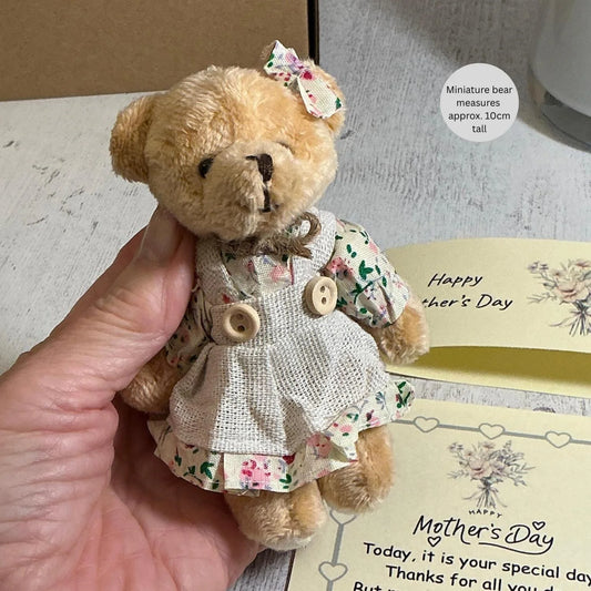 Mothers Day Teddy Bear Gift, Mothering Sunday Keepsake Token For Mum
