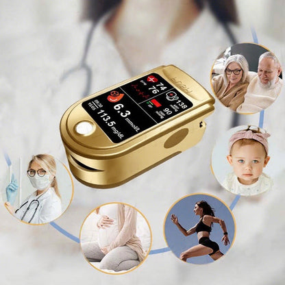 🩸Health America Subsidized Product |  Professional 12in1 Glucose & Vital Signs Monitor-Painless, Fast, Precise& FDA-Backed(Made in California, USA)