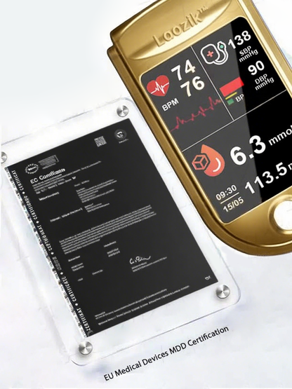🩸Health America Subsidized Product |  Professional 12in1 Glucose & Vital Signs Monitor-Painless, Fast, Precise& FDA-Backed(Made in California, USA)