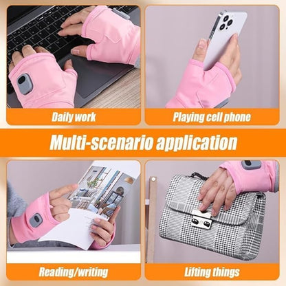🎄2025 Christmas On Sale🧤Smart Adjustable Heated Fingerless Gloves