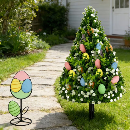 Artificial Eucalyptus Tree with Easter Eggs