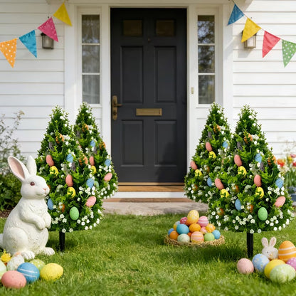 Artificial Eucalyptus Tree with Easter Eggs