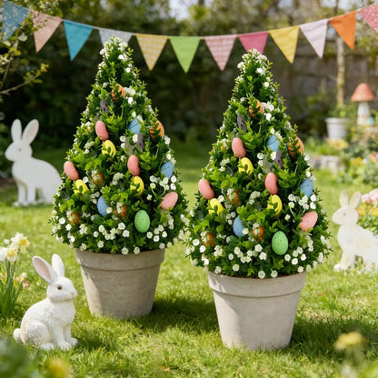 Artificial Eucalyptus Tree with Easter Eggs