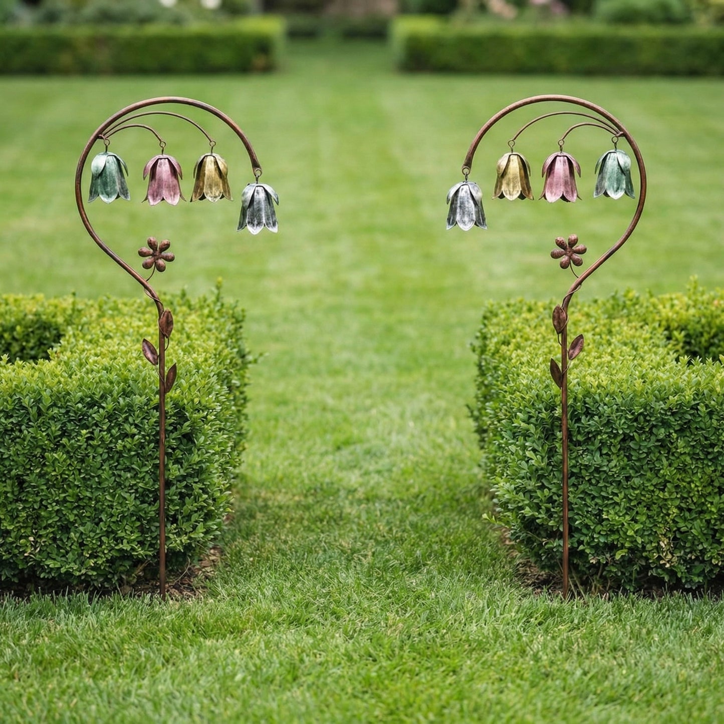 4 Color Metal Lily of the Valley Garden Stake