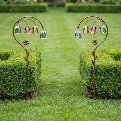 4 Color Metal Lily of the Valley Garden Stake